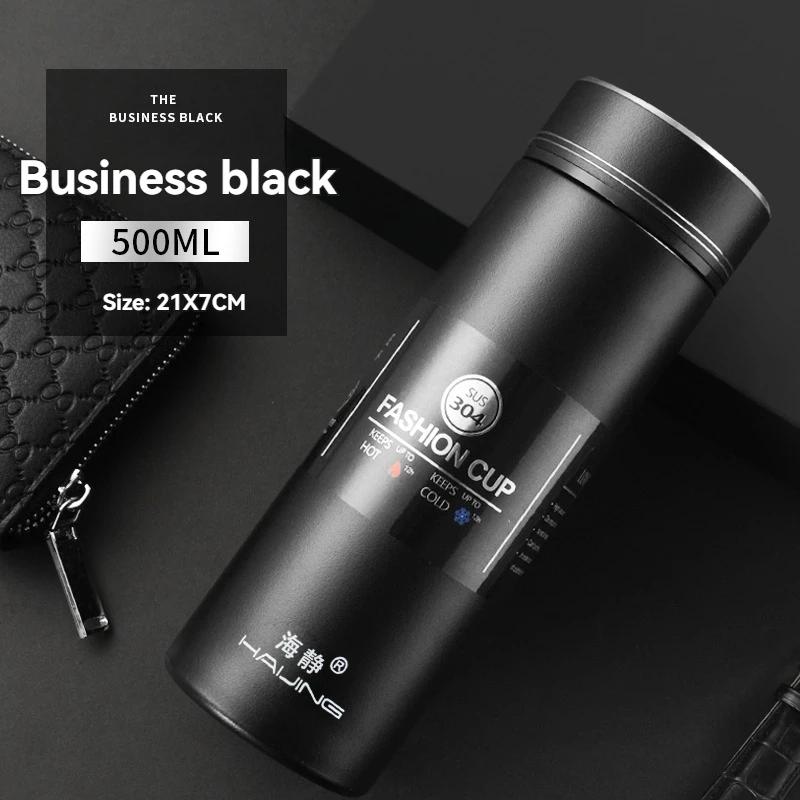 500ML Stainless Cup Thermos Bottle Leak Proof Thermal Water Bottle Keep Cold and Hot Water Bottle for Coffee Tea Vacuum Flasks