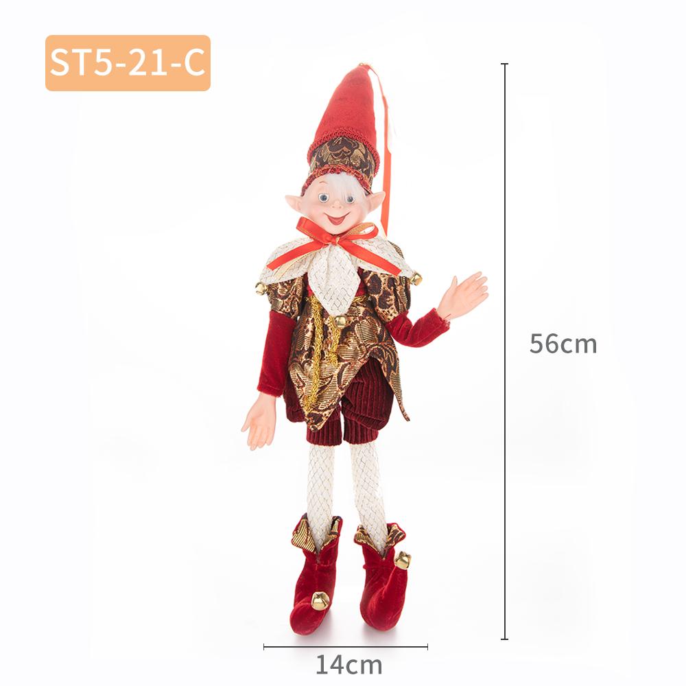 Nouveau coloré mignon noël elfe poupée pendentif décoration de noël joyeux noël Natal nouvel an bonne décoration de la maison cadeau de vacances