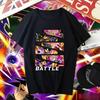 2026 Summer Dragon Ball Retro High-Quality Cotton T-Shirt Goku Black Vs Goku Battle Panel Unisex for Unisex Women & Kids Ins
