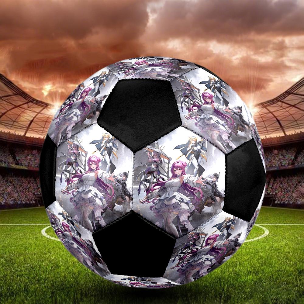 Soccer Ball Colorful Machine Stitched PVC Size 5 Team Training Competition Ready Durable High-Bounce Cool Sports Gift