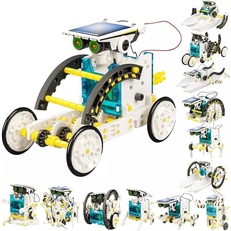 13 In 1 Solar Robot Kit DIY Educational Science Building Toy for Kids STEM Learning Gift