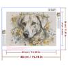 5d DIY Diamond Painting Cross Stitch Watercolor Flower Dog Diamond Embroidery Mosaic Full Round Drill Home Decor