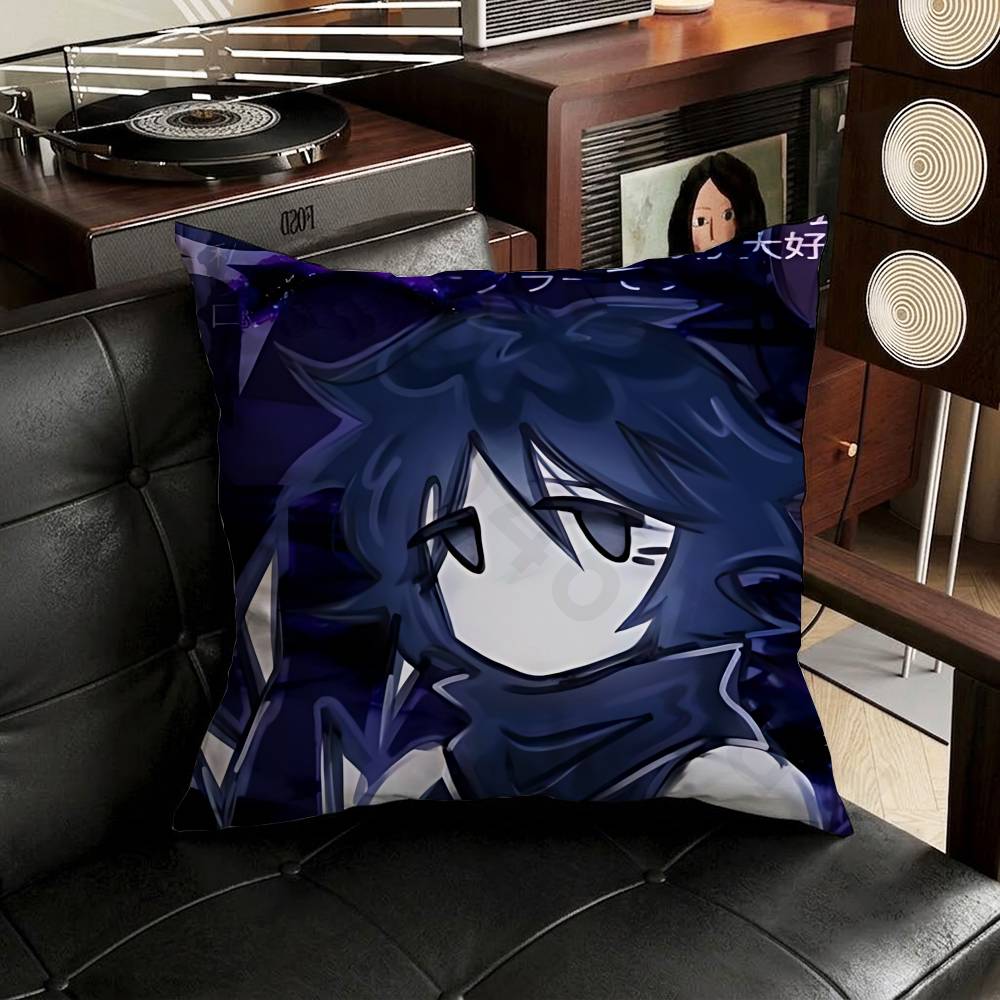 TwoTime Forsaken Pillow Case Antidustmite Pillowcase Invisible zipper silky short plush Sofa cushion cover