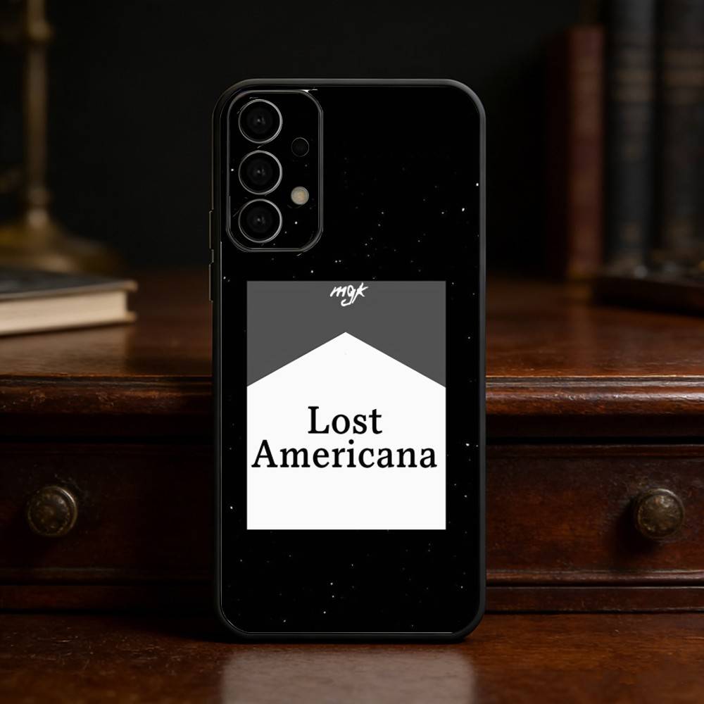 MGK LOST A-AMERICANA Phone Case For Samsung S25,S24,S21,S22,S23,S30,Ultra,S20,Plus,Fe,Lite Black Shell