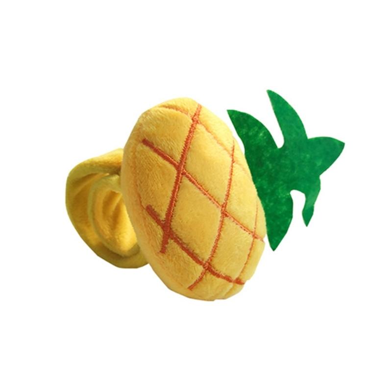 Pin Cushion Holders Wrist Pin Cushions Cute Pineapple Lemon Shaped Pad with Circle Bracelet DIY Needlework