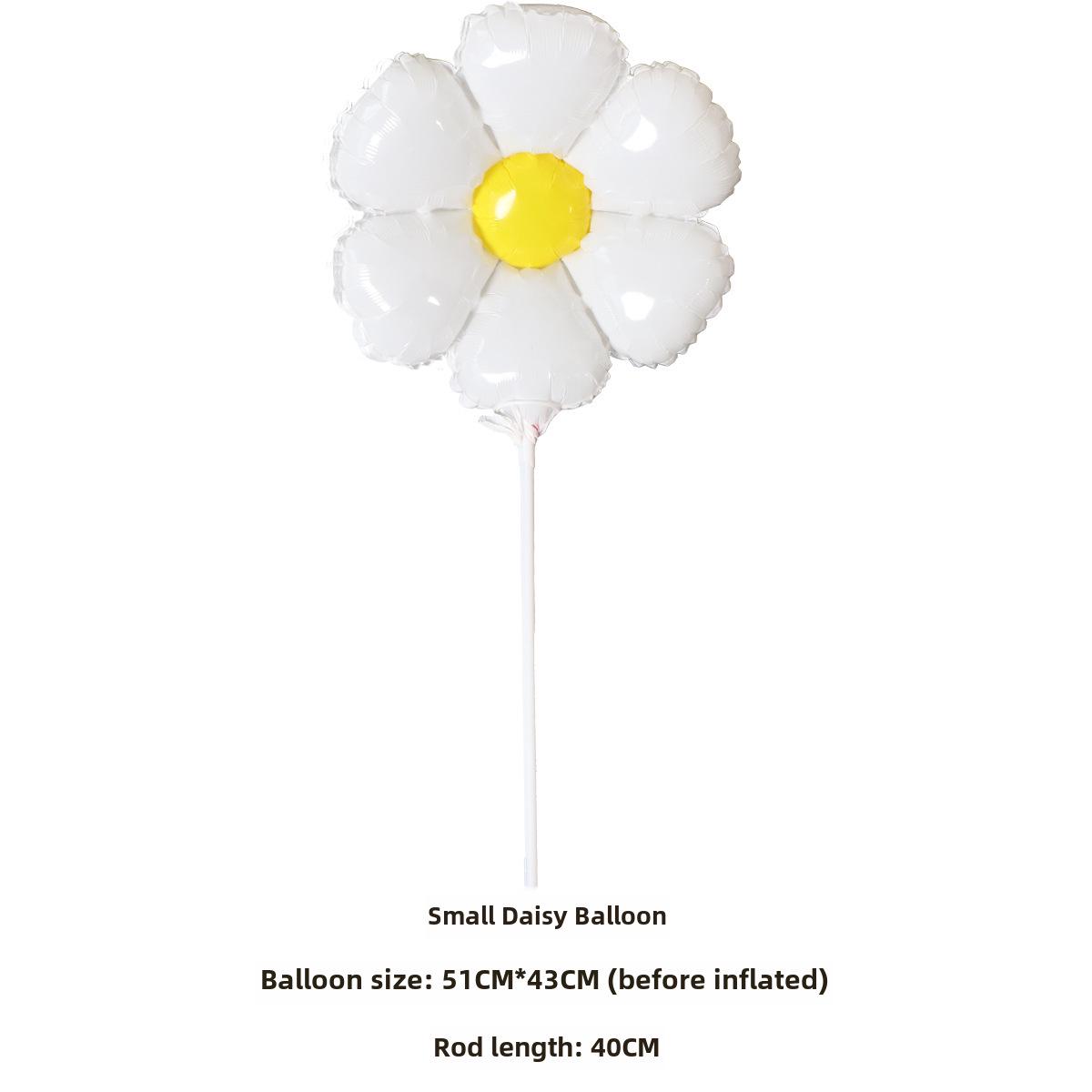 

Воздушные шары с изображением смайликов в виде ромашек и подсолнухов - реквизит для фотосессий на день рождения и ручные цветочные шары
