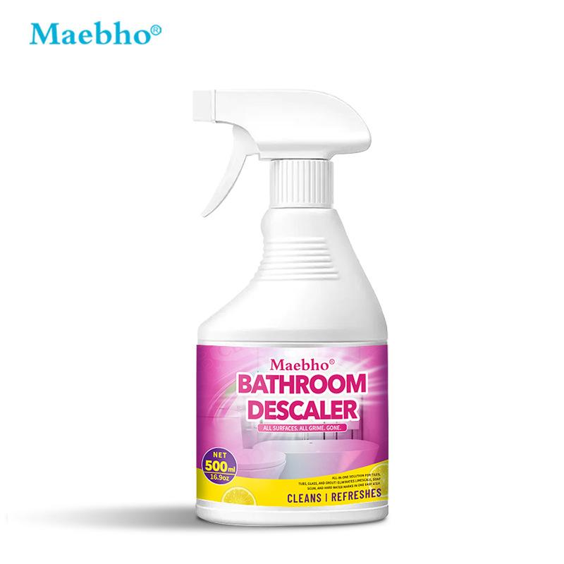 Bathroom cleaner, glass faucet, bathroom tiles, multifunctional cleaner, descaling agent, shower room, strong stain remover pink