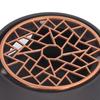 Teapot Warmer Base Ceramic Candle Heater Tea Coffee Milk Light Warmer with Purple Iron Pad for Home Black