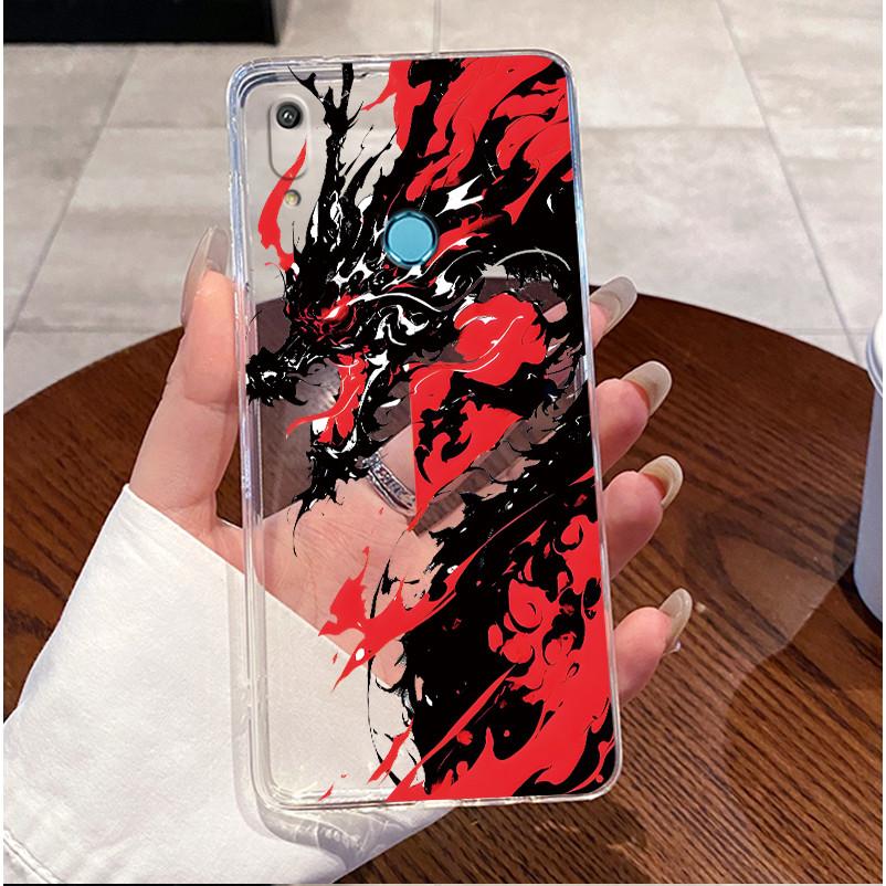 For Huawei Y6 Y6s 2019 Case MRD-LX1 MRD-LX3 Cute Love Rabbit Clear TPU Soft Silicone Back Cover Huawei Y6 Pro 2019 MRD-LX2 Funda