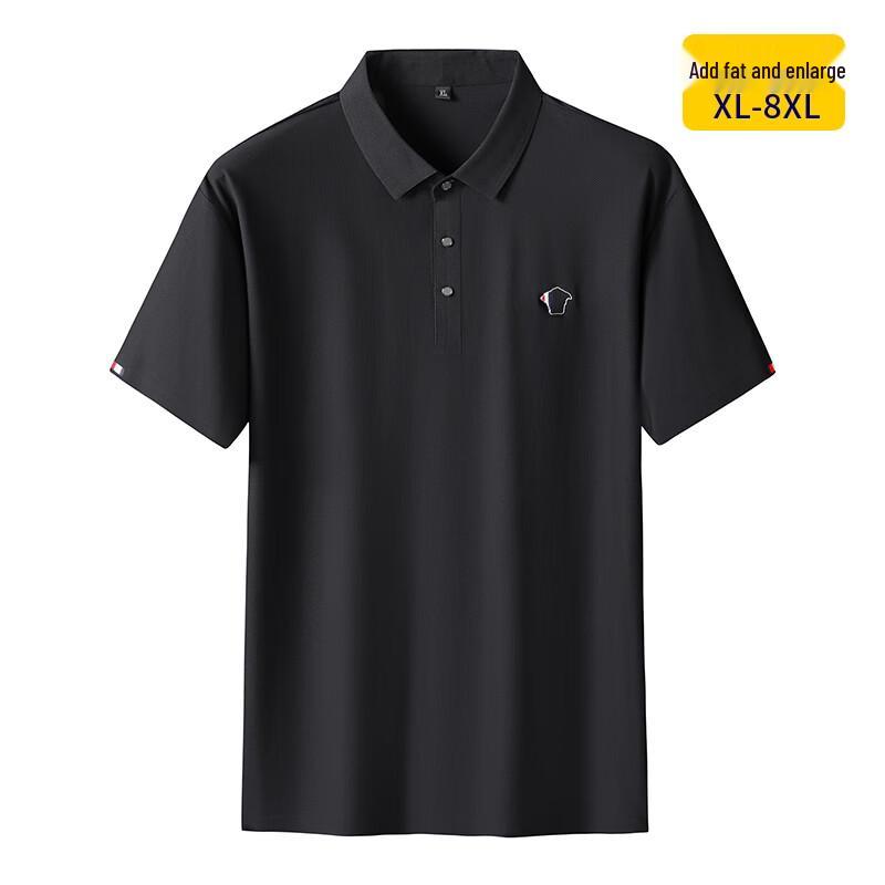 

Men s Plus Size Ice Silk Polo Shirt 7XL