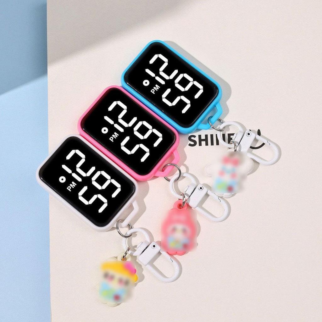 Student's Waterproof Digital Display Keychain Watch - Portable and Ideal for Exams.