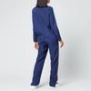 Adidas X Lotta Volkova Gestreifter Bequemer Lässiger Jumpsuit mit Reißverschluss Damen Jumpsuit Marineblau GE5842