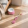 Indestructible Dog Tug Toys Spatula Shaped Chew Toy with Braided Fabric Rope Interactive Puppy Teething Durable Chewing Toy Pet Molar for