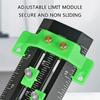 Metric/Inch Aluminum Limit Ruler Double Line Marking Ruler Multifunction Scribing Marking Ruler Measurement Tool
