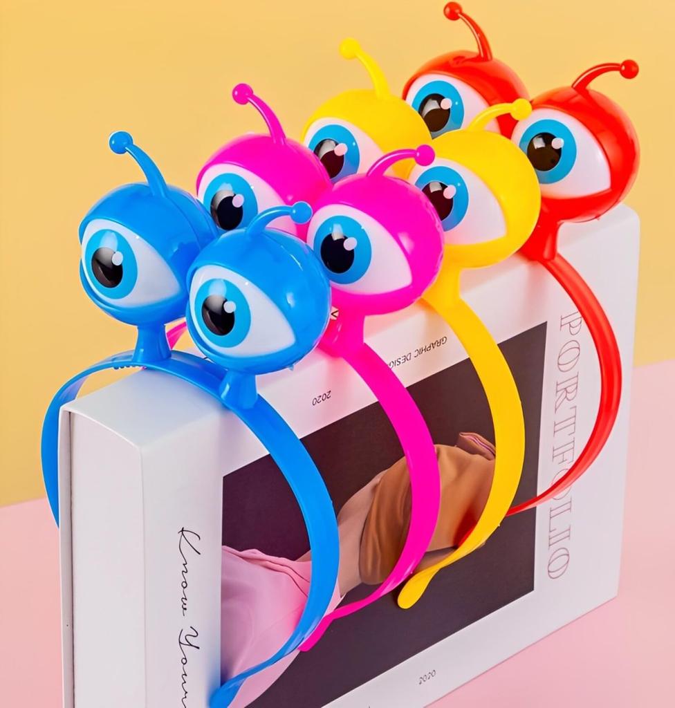 Illuminating Hair Summer Halloween of Available in and [Boono] Headbands, Eyeballs, Accessories, Glow-Up Toys, Festival, Prizes, Battery-Operated (Set