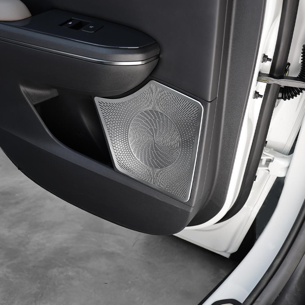 For Kia EV5 2024 2025 2026 Tuning 2PCS Stainless Steel Car Tweeter Door Speaker Cover Third Row Speaker Trim Accessories LHD
