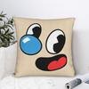 Cupheads Mugman Face Square Pillow Cases Game Cushion Cover Awesome Zippered Decor Pillowcase for Home X