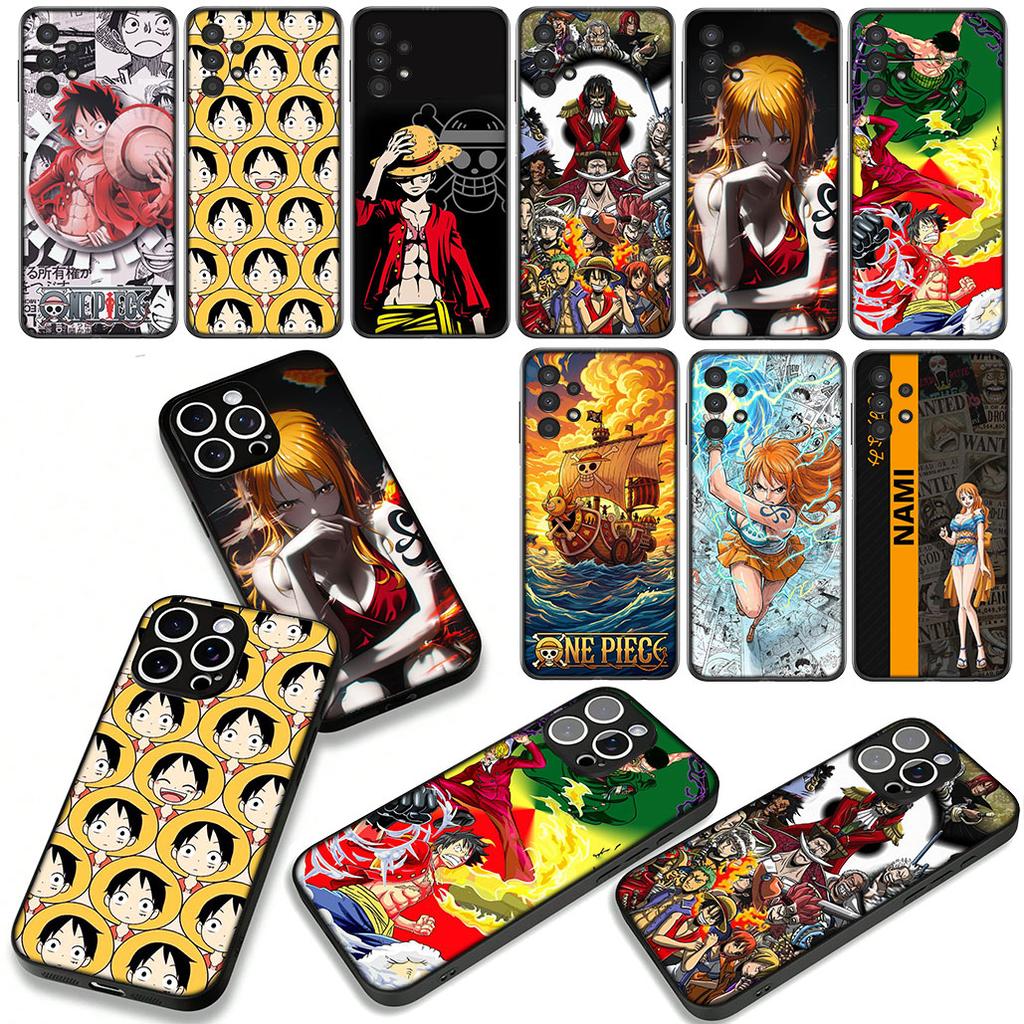 Zoro Nami One Pieces Luffy Phone Cover Case for Apple iPhone 17 16 15 11 Pro XS Max XR 6 7 8 Plus + SE 2020 5 16E Casing