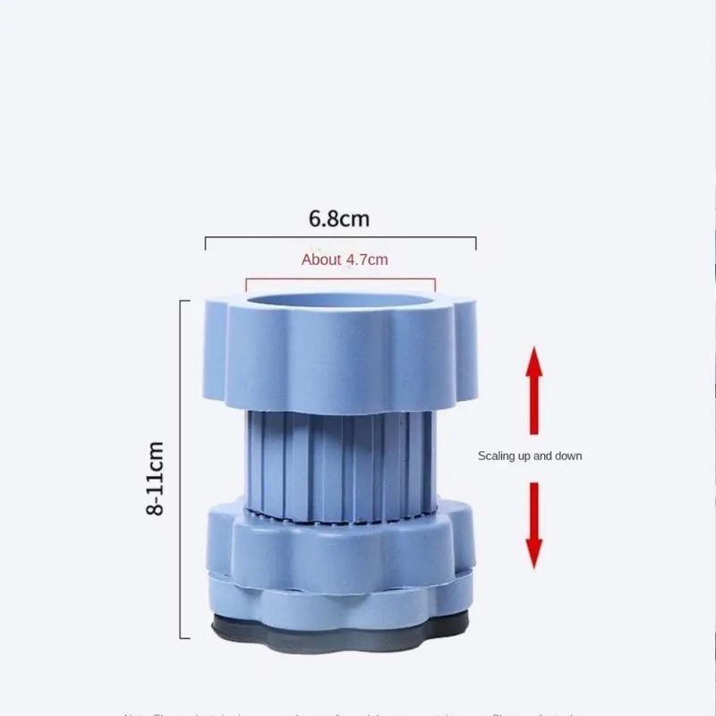 1/4Pcs Washing Machine Foot Pad Adjustable Height Slipstop Skid Raiser Mat Prevent Moving Furniture Foot Pad Dampers Stand