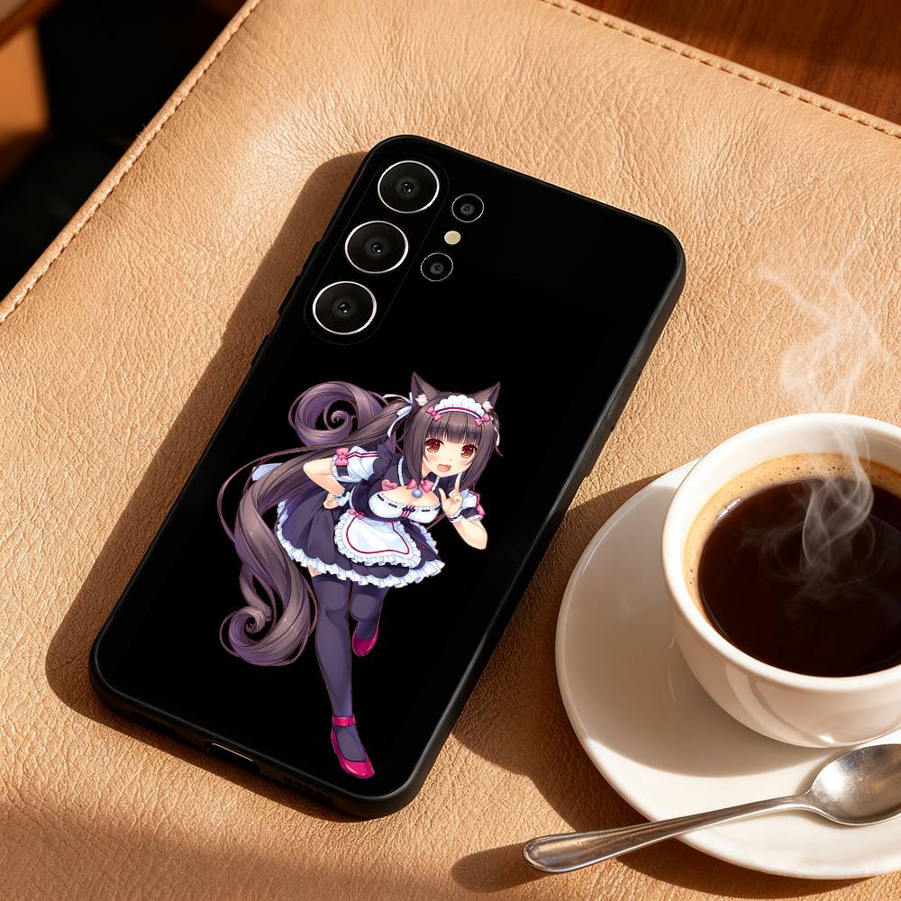 N-Nekopara girls Game Phone Case For Samsung S26,S25,S24,S21,S22,S23,S30,Ultra,S20,FE,Lite,10,9,Black Cover