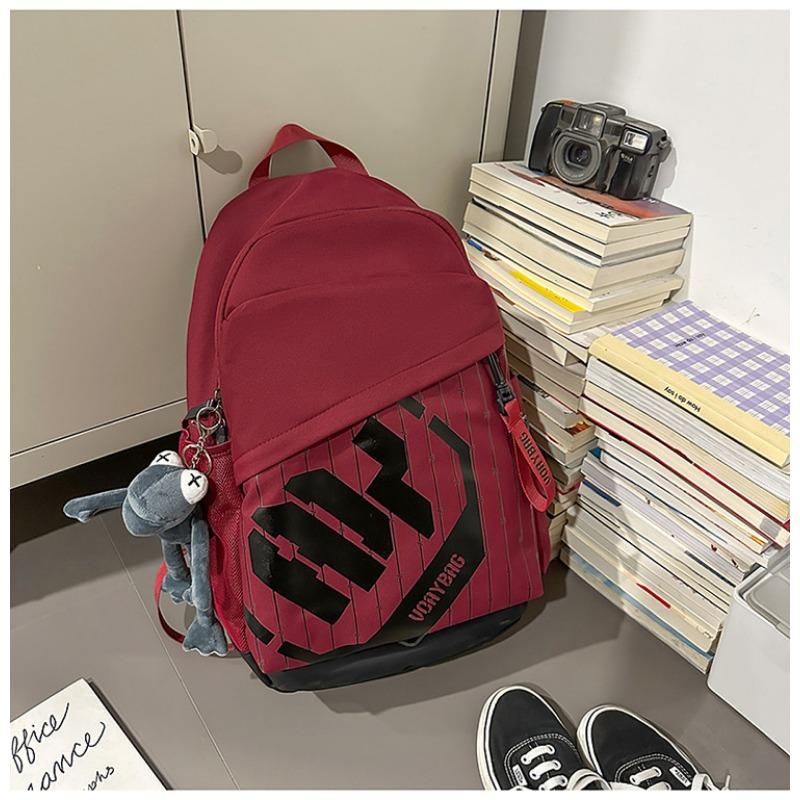 New high-value retro trendy cool niche design backpack couple lightweight large-capacity backpack