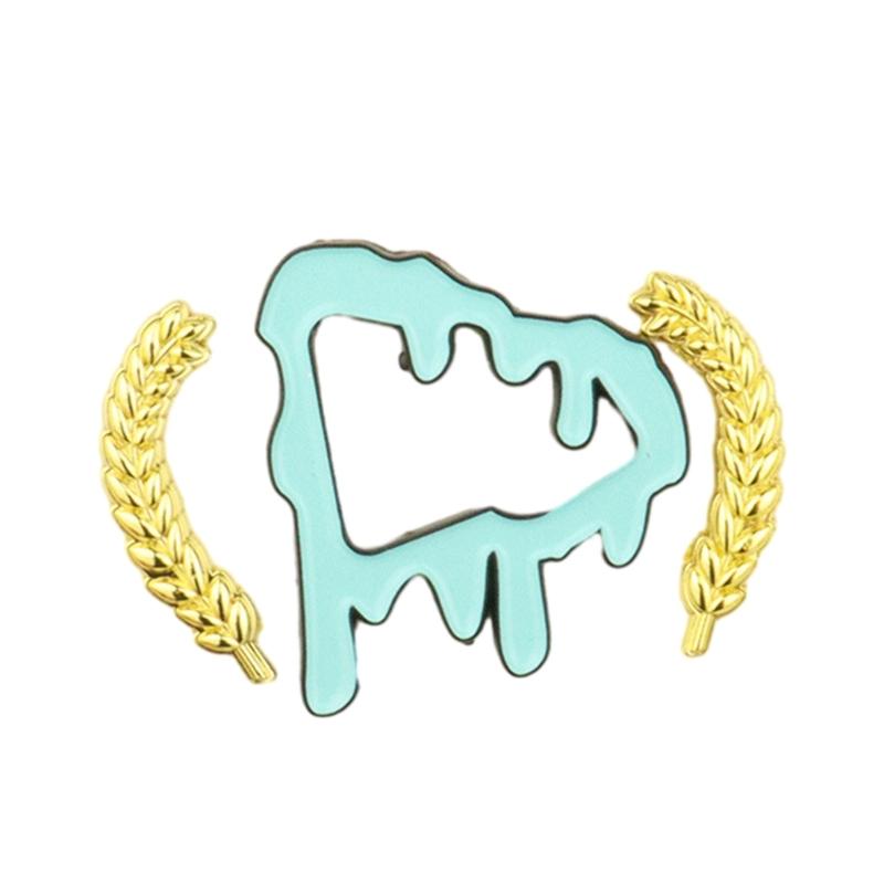 

Hat Pins Metal Baseball Caps Brooches Creative Wheat Ear Enamel Pin Clothing Accessories NonSlip Caps Badge Decors