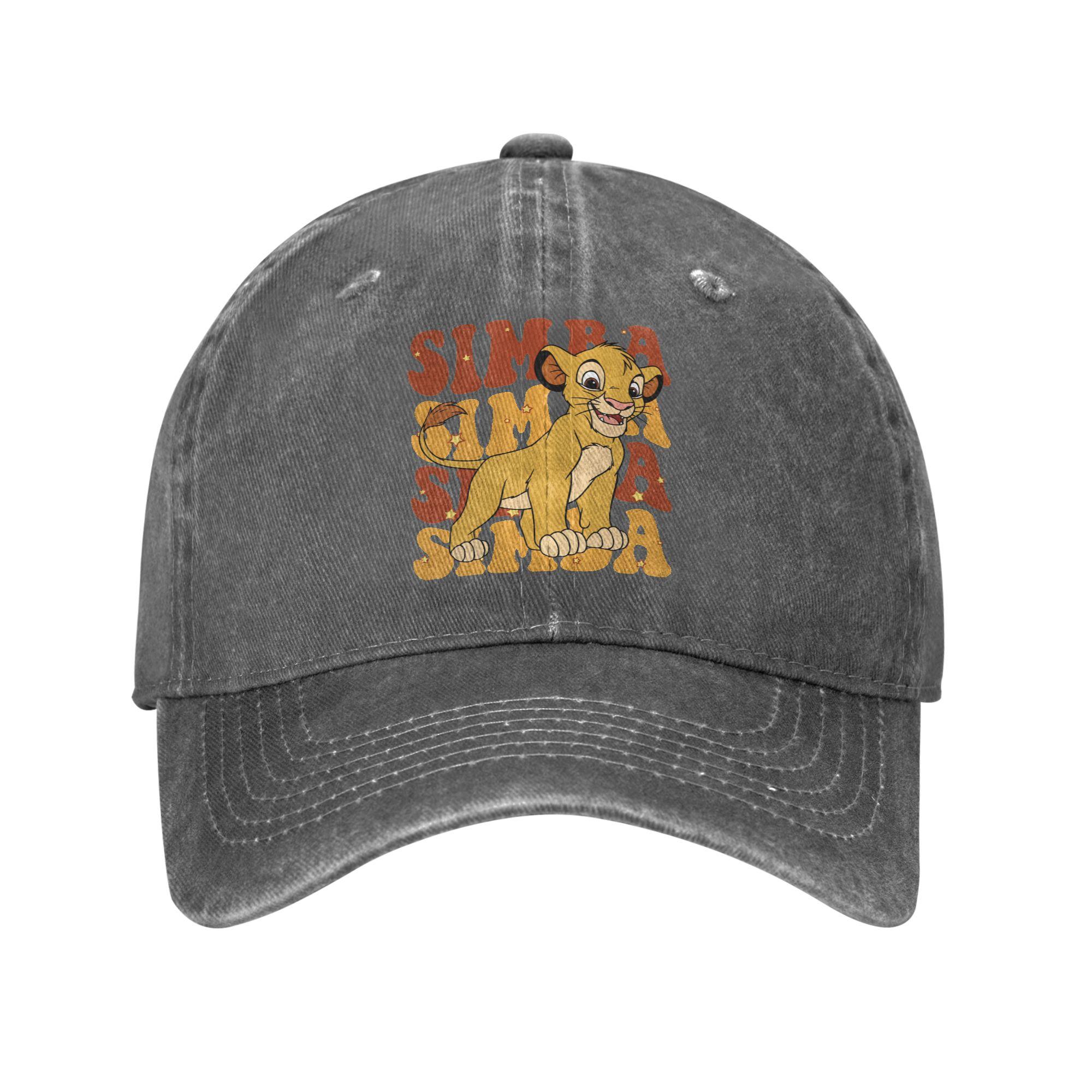

The Lion King Sun Baseball Cap y2k Retro Unisex-Teens Washed Trucker Hat Adjustable Custom Logo Outdoor Gym Baseball Caps Gift One Size сірий колір