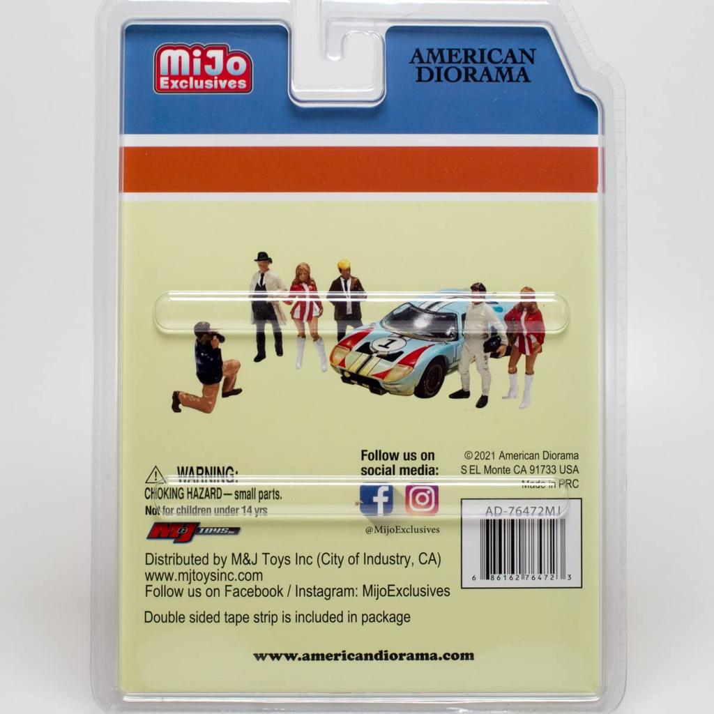 American Diorama Figure Race Day 2 Set 1/64 (Mijo Exclusive) AD-76472MJ