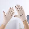 Thick Winter Men Two-finger Exposed Women Cashmere Games Playing Knitted Gloves Cartoon Fingerless Gloves Smiling Face Gloves