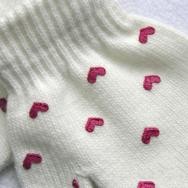 Cute Star Baby Gloves Winter Warm Kids Anti-grasping Glove Bag Cover Cartoon Love Toddler Girl Boy Full Finger Mittens