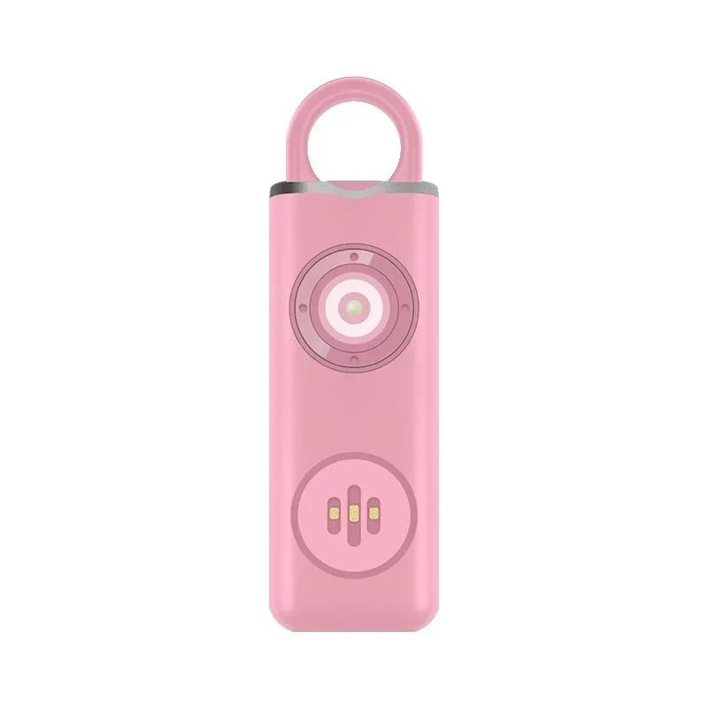 2025 Self Defense LED Flashlight USB Rechargeable Keychain Light Safety Alarm Protective Supplies Women Outdoor Emergency Tool