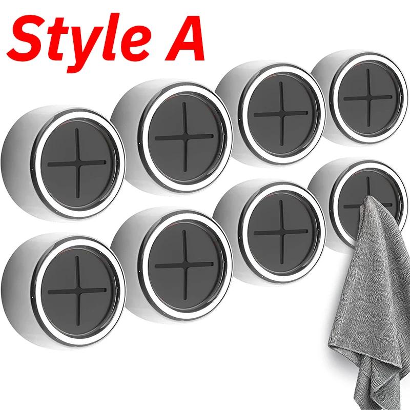 

Самоклеящийся держатель для полотенец без пробивки, крючки для хранения, настенные, для кухни, ванной комнаты, органайзер для полотенец и кухонных салфеток, зажимы, вешалка 1PC