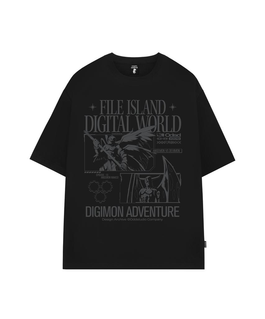 ODDSTUDIO [Digimon Adventure] Angemon & Devimon Overfit T-Shirt - 4 Colors