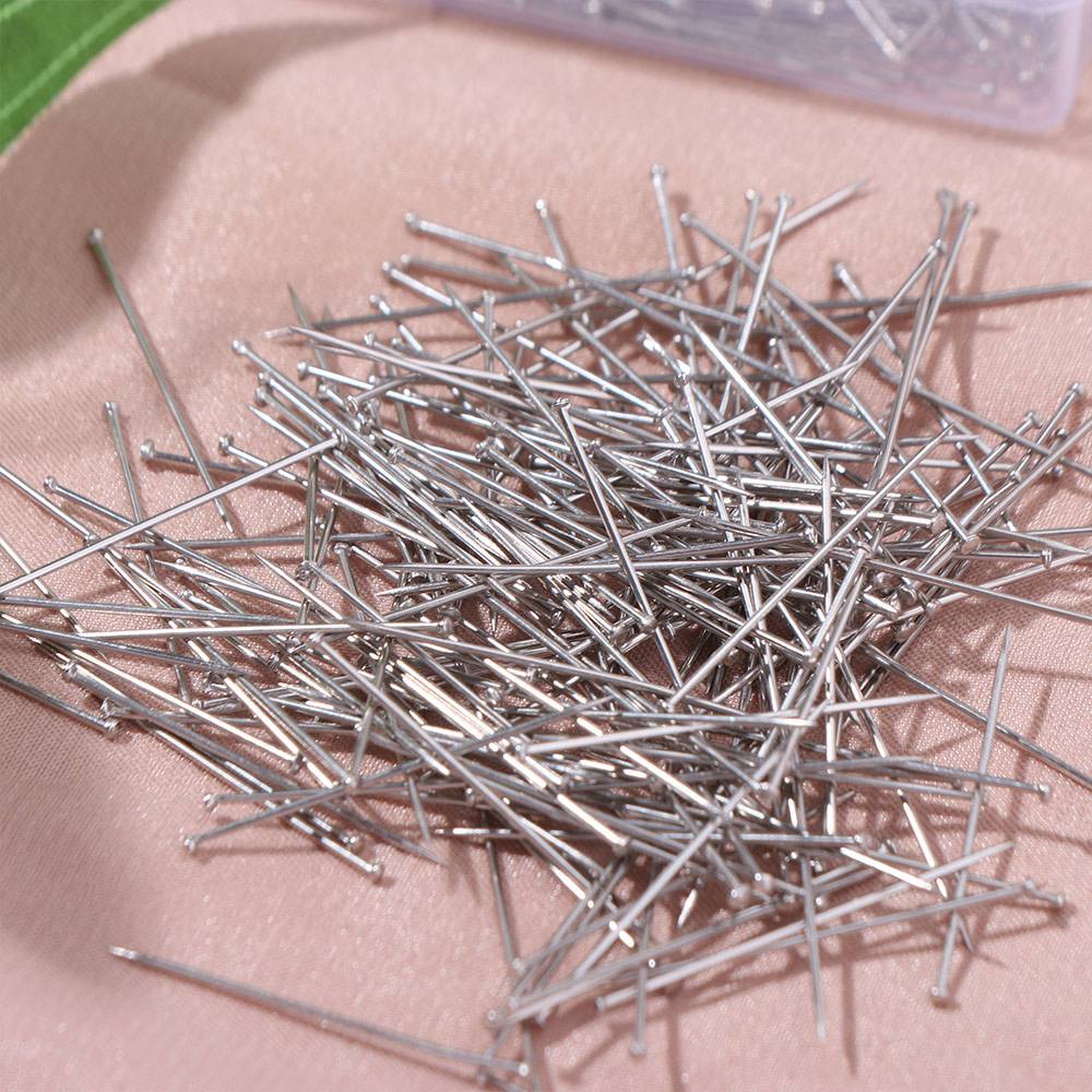 Positioning Head Pins Flat Head Fine Satin Pin Decoration Dressmaker Pins Fabric Dressmaking