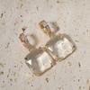 Chic Geometry Shaped Zirconia Dangle Earrings Fashion Jewelry for Daily Wear