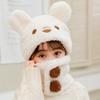 Cold Proof Scarf Hat Windproof Pullover Hat Cute Ear Protection Hat  for Children