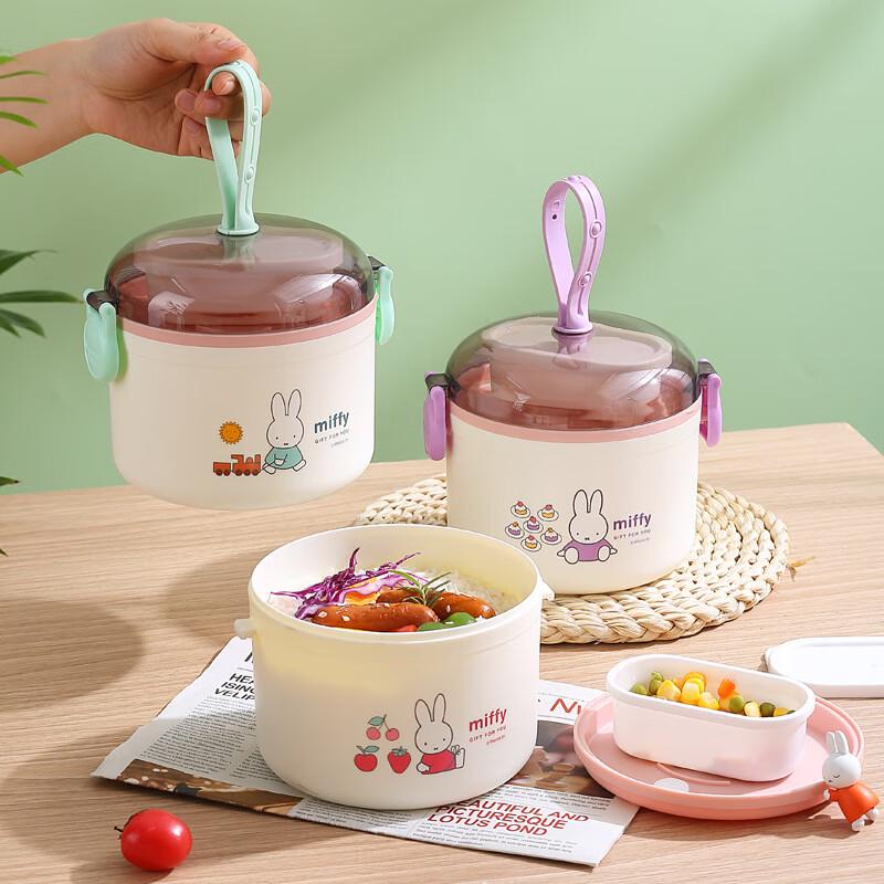 Miffy Round Transparent Lid Plastic Lunchbox