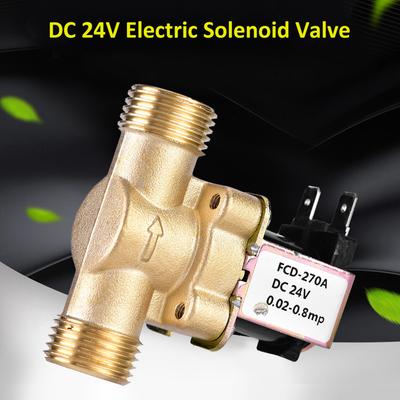 Electric Valve Water Valve G1/2" 24V Normally Closed Brass Electric Solenoid Magnetic Valve For Water Control