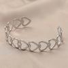 316L Stainless Steel Fashion Love Heart Bangles For Women Gold Color Silver Color Vintage Adjustable Cuff Bracelet Jewelry Gift