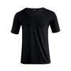 Men V Neck Solid Color Plus Size Casual Short Sleeve T Shirt