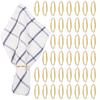 100Pcs Napkin Ring Metal Napkin Ring Holder Christmas Wedding Birthday Party Dinnig Table Center Napkin Decor Napkin Ring Buckle