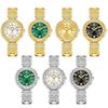 Damenuhr Luxus Strass Goldarmband Uhren Exquisites Kleines Rundes Zifferblatt Damen Armbanduhr Geschenke
