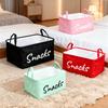 Cotton-Linen Home Foldable Storage Box Large Capacity Storage Basket Multi-Functional Storage Tote Toy  Basket for Bedroom