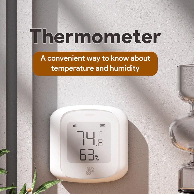Tuya Wi-Fi Smart Thermometer & Hygrometer: Indoor Wireless Temperature & Humidity Sensor with APP Display