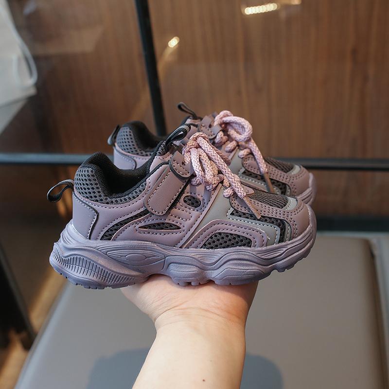 

Детские трендовые удобные кроссовки для бега на мягкой подошве, студенческие модные повседневные дышащие спортивные кроссовки для мальчиков и девочек 28 фиолетовый