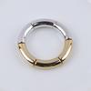 New Mixed Gold Color Tube Beads Acrylic Bracelets Bangles for Women Men Stretch Bamboo Curved Resin Bracelet Stack Jewelry Gifts