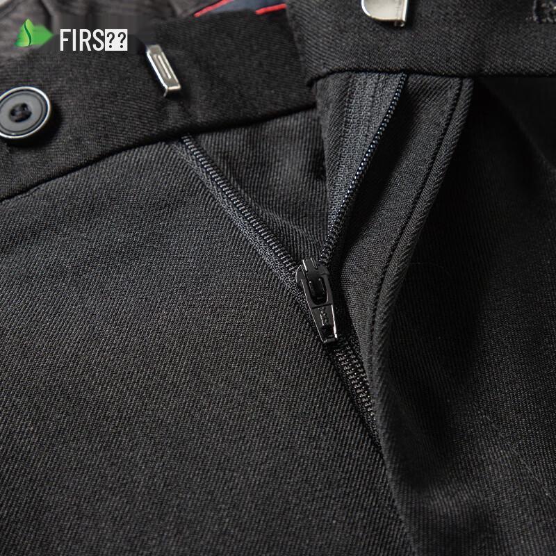 Men's Wrinkle-Resistant Straight Fit Dress Pants