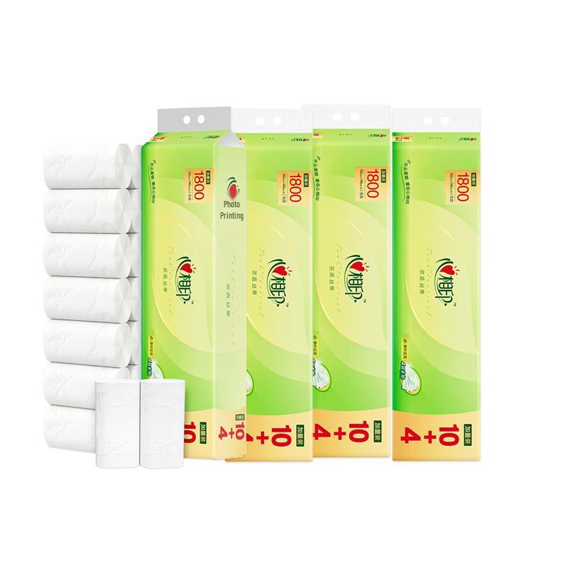 Mind Act Upon Mind Tea Whisper 4-Ply Coreless Toilet Paper, 56 Rolls