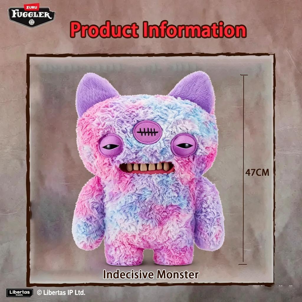 47cm Large Ugly Teeth Monster Plush Toy Funny Soft Stuffed Pillow Cute Doll Gift For Kids