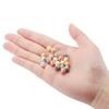 50/100Pcs Macaron Color Acrylic Faceted Shape Beads Round Waterdrop Loose Beads for DIY Necklace Bracelet Jewelry Making